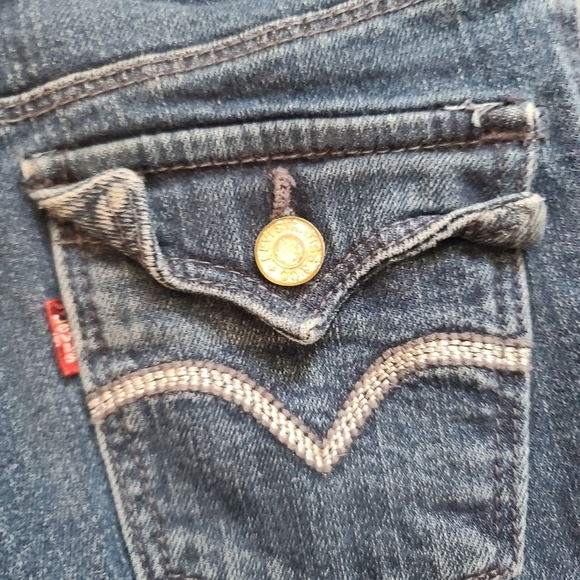 Girls Skinny Levis Jeans size 7 - Picture 2 of 7